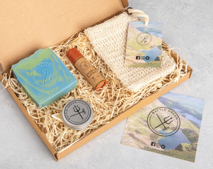 Bad und Körper Geschenk-Set - Self Care Home Spa Kit - Natürliche Vegan Kosmetik Geschenkbox -
