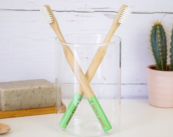 Eco-Friendly Bamboo Toothbrush with Plant-Based Bristles: Sustainable Oral Care for Adults