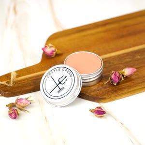 Rose Natural Lip Balm: Organic Vegan Balm in Eco-Friendly Tin
