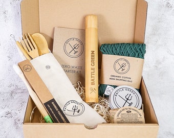 Kit Zero Waste (Mediano) - Caja de regalo ecológica - Set de regalo sin plástico