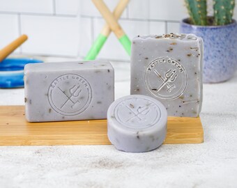 Lavender Natural Soap Bar - Multiple Sizes - Vegan Handmade Soap - Plastic Free Cold Process Soap