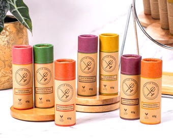 Vegan-Friendly Natural Deodorant Balm: Multiple Scents, Eco-Friendly, Plastic-Free, Handmade in UK
