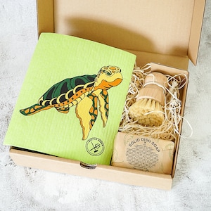 Zero Waste Kitchen Cleaning Kit - Eco Friendly Washing Up Gift Set