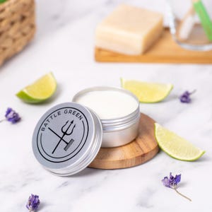Violet & Bergamot Natural Deodorant Balm 100g Tin - Vegan friendly and plastic free in a choice of scents