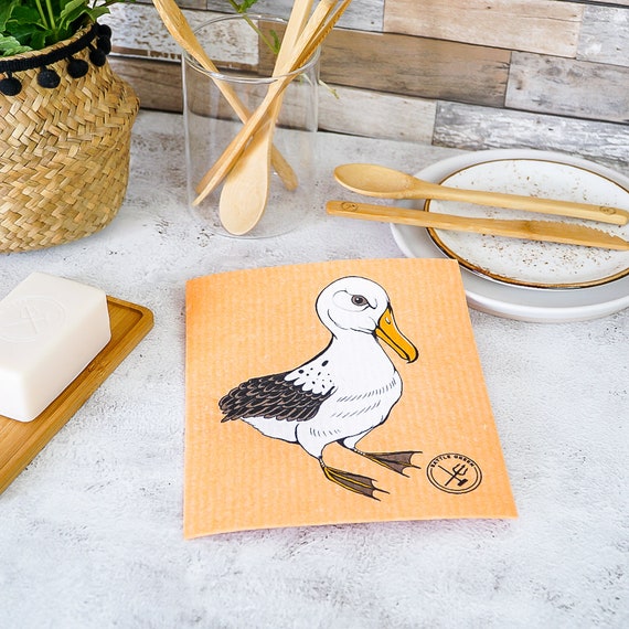 Eco Friendly Dishcloth albatross Plastic Free Zero Waste Reusable Sponge  Swedish Dish Cloth 