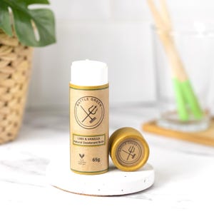 Natural Deodorant Balm Lime & Vanilla | Vegan friendly and plastic free in a choice of scents