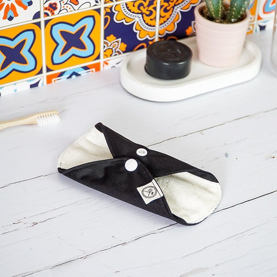 Reusable Period Pads black Size Small for Light Flow Reusable Pads