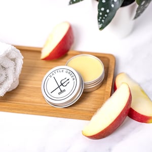 Apple Natural Lip Balm: Organic Vegan Moisturizer - 15g Tin