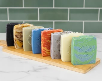 Jabones naturales artesanales en barra de 100 g - Varios aromas / Apto para veganos / Ecológico