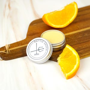 Mandarin Lip Balm: Organic Vegan Moisturizing Balm - 15g Tin