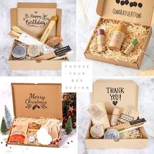 Natural Home Spa Kit Vegan Cosmetic Letterbox Gift Set Eco Friendly Gift Box Self Care Pamper Set Bath and Body image 2