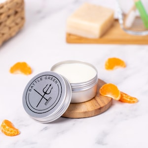 Mandarin & Neroli Natural Deodorant Balm: Vegan Plastic-Free Tin (100g)