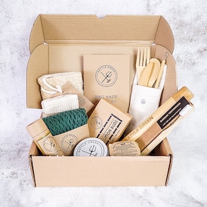 Zero Waste Kit Large Eco Friendly Gift Box Plastic Free Gift Set Gift For Vegans Personalised image 1