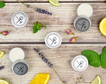 Mini Natural Deodorant Tins 20g  - Multiple Scents - Plastic Free Vegan Deodorant - Travel Deodorant - Deodorant Cream - Zero Waste