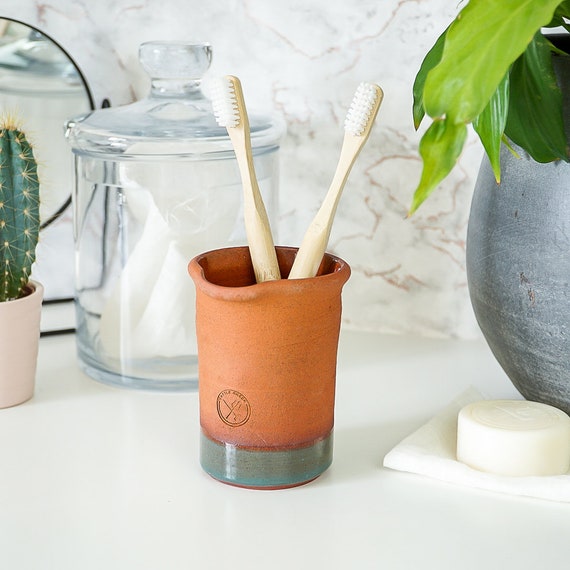 Ceramic Toothbrush Holder Handmade Pottery Makeup Brush Etsy UK
