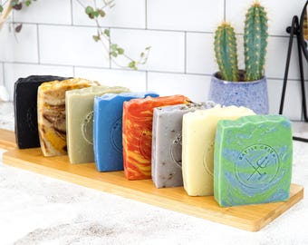 Handmade Vegan Soap Bars: Natural, Plastic-Free, UK-Made, Multi-Scent Slices (100g)