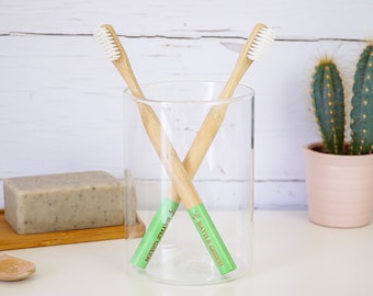 Bamboo Toothbrush - 100% Plant-based Bristles, Plastic Free and Sustainably Sourced Wooden Toothbrush