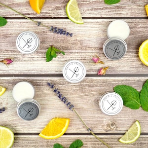 Mini Natural Deodorant Tins 20g - Plastic Free Vegan Deodorant in multiple scents