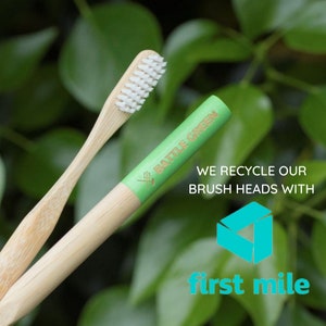 Bamboo Toothbrush 100% Plant-based Bristles, Plastic Free and Sustainably Sourced Wooden Toothbrush image 5