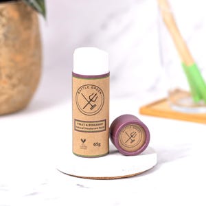 Natural Deodorant Balm Violet & Bergamot | Vegan friendly and plastic free in a choice of scents