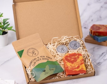 Set de regalo de baño y cuidado corporal natural - Paquete de autocuidado apto para veganos