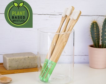 Bamboo Toothbrush with 100% Plant-based Bristles