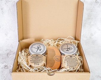 Natural Hair Care Kit - Natural Solid Shampoo and Conditioner Bars with Wooden Comb - Hair Care Combo - Hair Care Gift Set