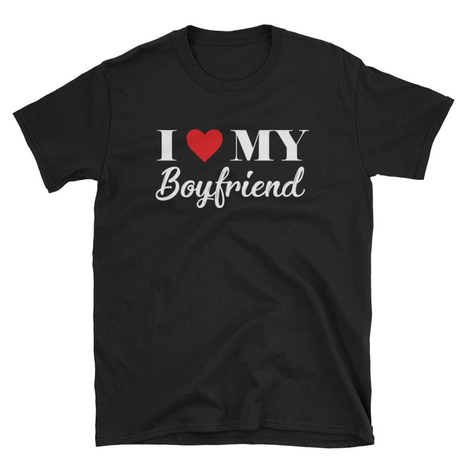 I love my Boyfriend Shirt for girlfriend Cute couple Shirt | Etsy