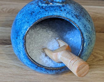 Auf einem Rad gedrehte Keramik Salzschwein