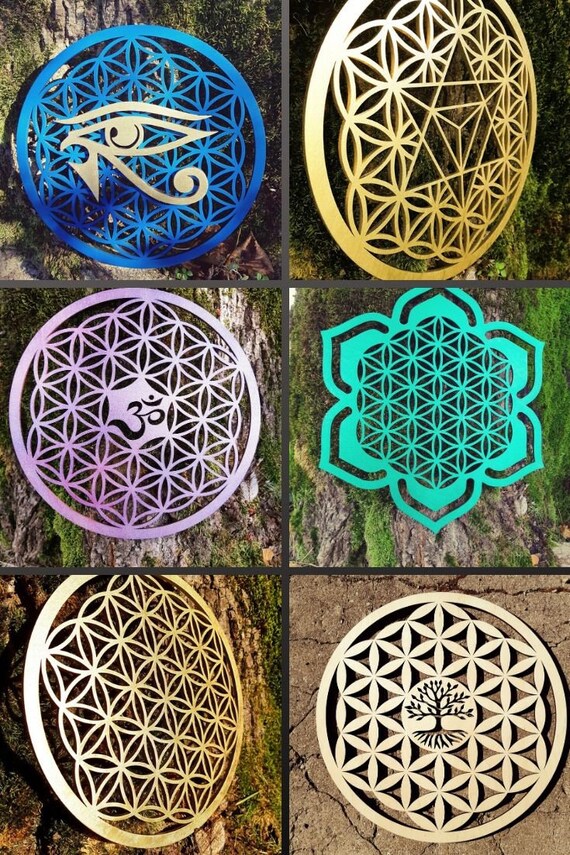 Flower of Life Shape Flower Of Life Energy Mat Wooden Wall Sign Slice Wood Base Flower of Life Shape Flower Of Life Energy Mat Wooden Wall Sign Slice Wood Base