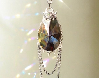 Fairy Portal Sun Catcher | Handmade Soft Solder Home Decor, Artisan Lightcatcher, Organic Whimsigoth, Fairycore