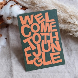 Welcome to the Jungle A6 ansichtkaart