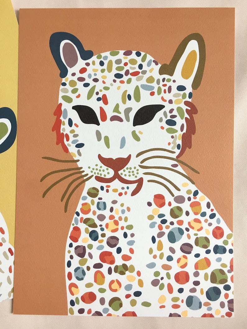 Leopard Poster // Earth Tones // Abstract // Safari // Jungle - Etsy