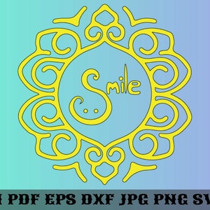Smile SVG, Quotes SVG, Smile Quotes, Smile Silhoutte, Printable, Digital File, Instant Download