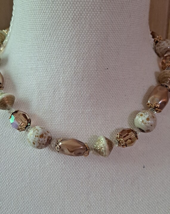 Vintage Vendome Beaded Necklace Signed - image 2