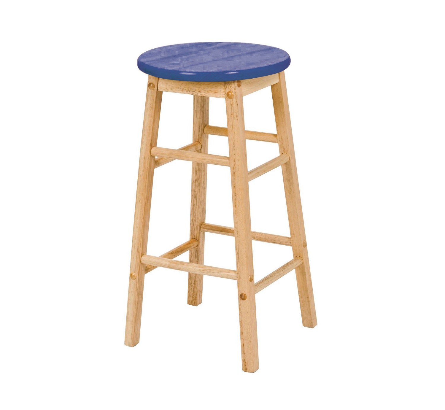 Handbemalter Barhocker aus Holz Navy | Etsy