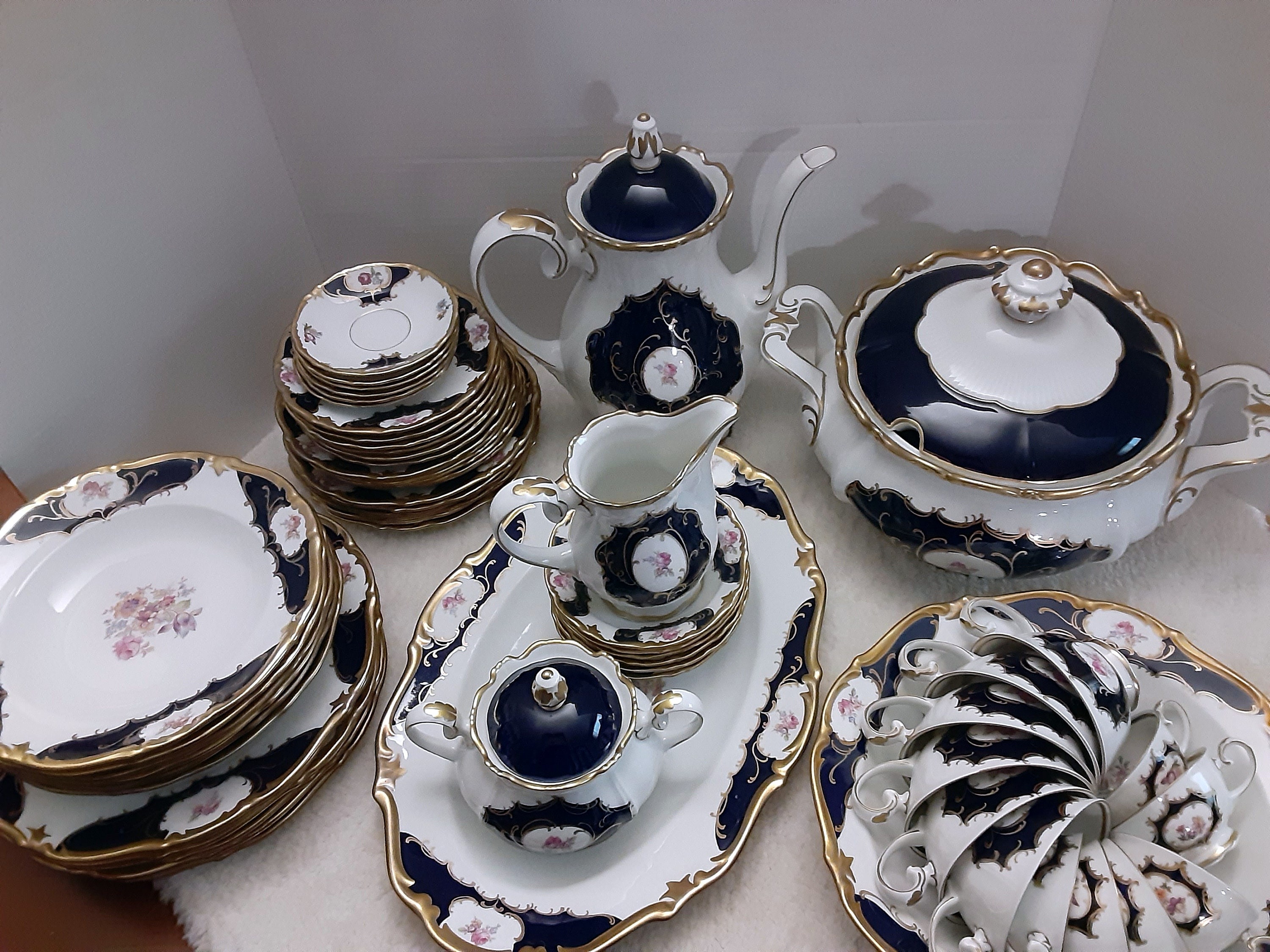 Exquisite Vintage German Fine China Porcelain by Reichenbach Etsy