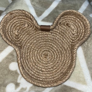 NEW! Small Disney Mickey Inspired Rope Anything Tray for Display or Use FREE SHIPPING!!!