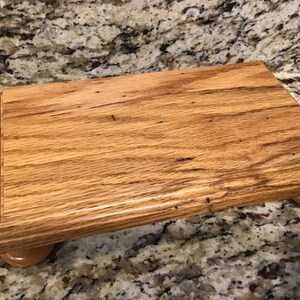 Reclaimed Solid Oak Soap and Lotion Caddy/Riser image 2