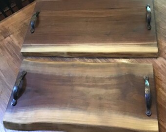 Beautiful Live Edge Walnut Charcuterie Boards Cheeseboards Grazing Boards Serving Tray with Optional Personalization
