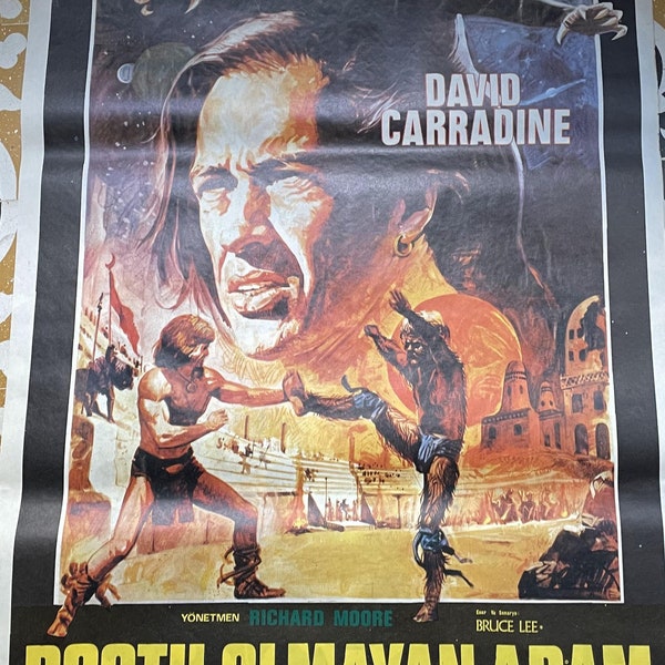 CIRCLE OF IRON (1978) David Carradine Martial Arts Movie Poster. Vintage Movie Poster