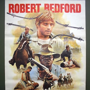 Brubaker (1980) Póster original de una hoja de la película. Póster de la película vintage de Robert Redford.