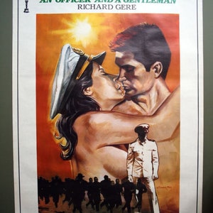 Un oficial y un caballero Póster original de la película turca.  Cartel original vintage de Richard Gere