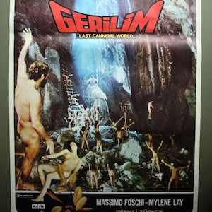 1977 Last Cannibal World Original Vintage One Sheet Film Poster. Great Horror Movie Poster. Cult movie poster!