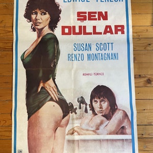Póster original de la película The Family Vice de 1975. Póster de comedia vintage