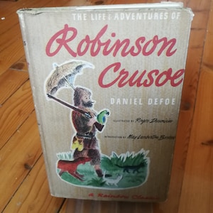 1946 Das Leben und die Abenteuer von Robinson Crusoe, Daniel Defoe Sammlerbücher.