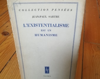 1948 L'Existentialisme est un humanisme. Jean-Paul Sartre. Ediciones raras.