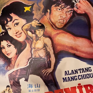1970&#39;s Originan Turkish One Sheet Movie Poster, Karate, Kung Fu, Vintage Martial Arts Movie Poster.