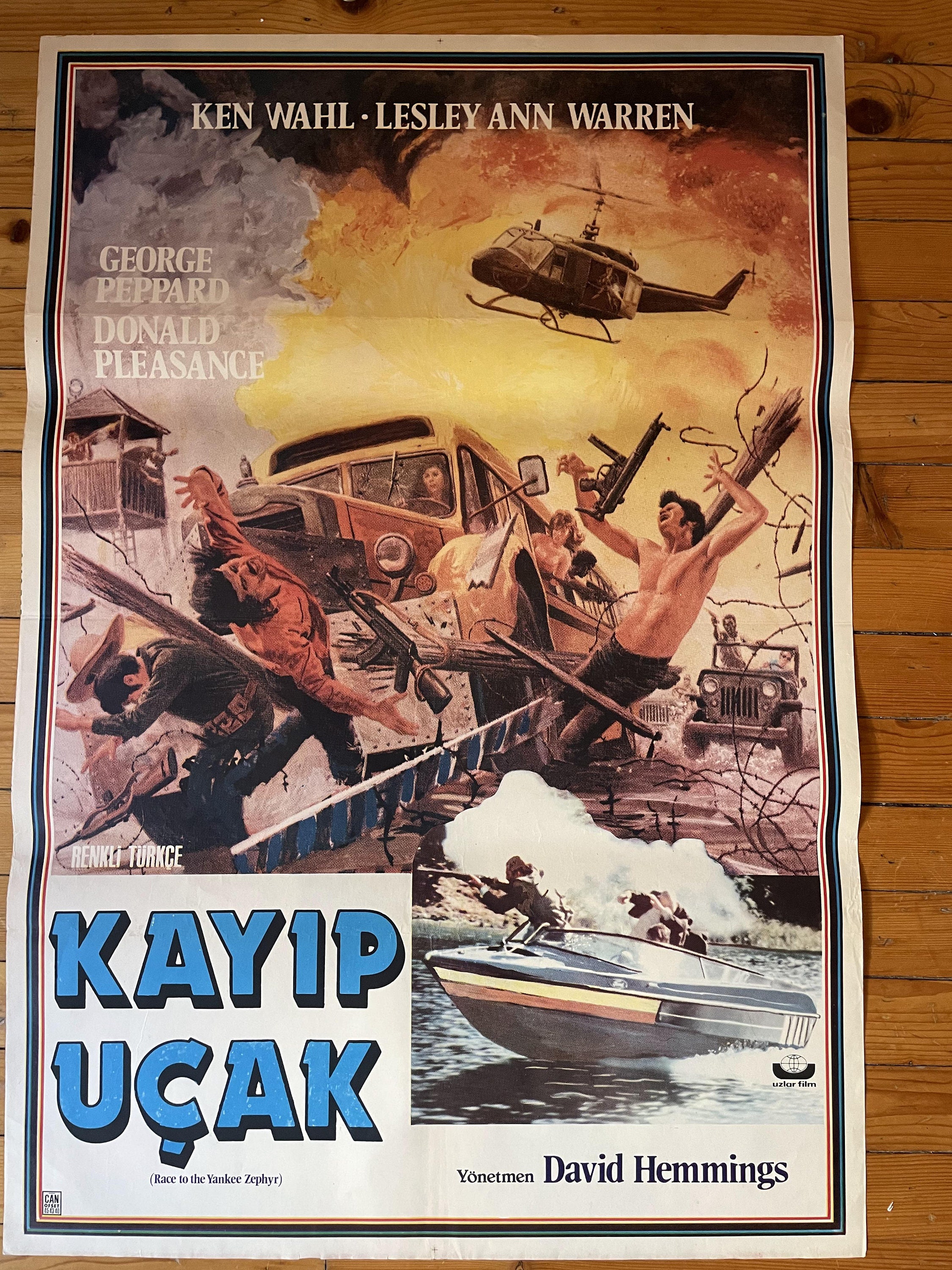 1981 Treasure of the Yankee Zephyr Original Turkish Movie Poster