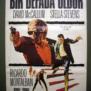1968 Sol Madrid David McCallum, Stella Stevens, Telly Savalas, Rip Torn Original Vintage Póster